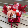Red Everlasting Preserved Flowers Bamboo Basket丨Preserved Flowers丨Dry Flowers Melbourne