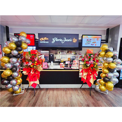 Business Opening Flowers & Balloon Garland Package #2 墨尔本开业花篮&气球布置套餐#2