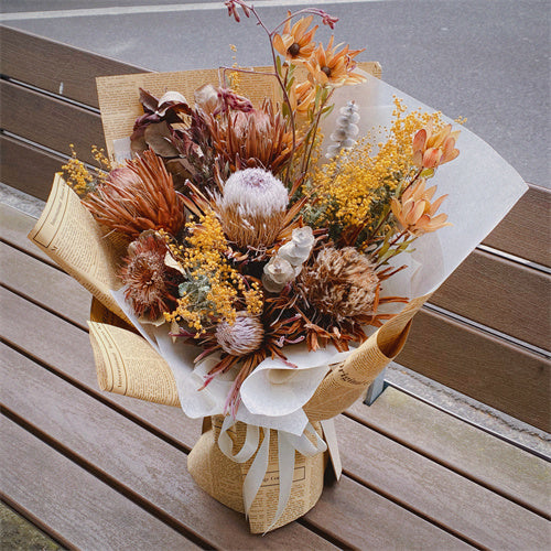 Dried Everlasting Natives Flower Bouquet Medium Size丨Preserved Flowers丨Dry Flowers Melbourne