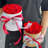 8 Everlasting Preserved Red Roses Mini Hatbox丨Preserved Flowers丨Dry Flowers Melbourne