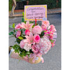 Business Opening Flowers - Hatbox Style 9 墨尔本开业鲜花抱抱桶