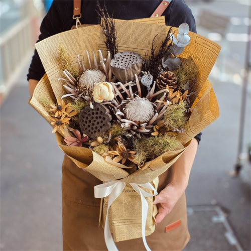 Dried Everlasting Natives Flower Bouquet Medium Size丨Preserved Flowers丨Dry Flowers Melbourne