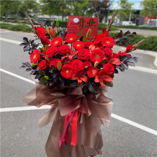 Business Opening Flowers - Modern Style 10 墨尔本开业花篮现代风开业三脚架1.75米