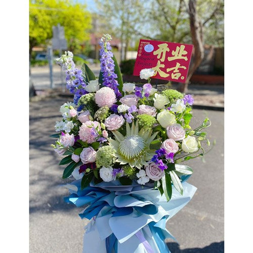 Business Opening Flowers - Modern Style 7 墨尔本开业花篮现代风开业三脚架1.75米