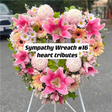 Sympathy Wreath #16 Heart Tributes