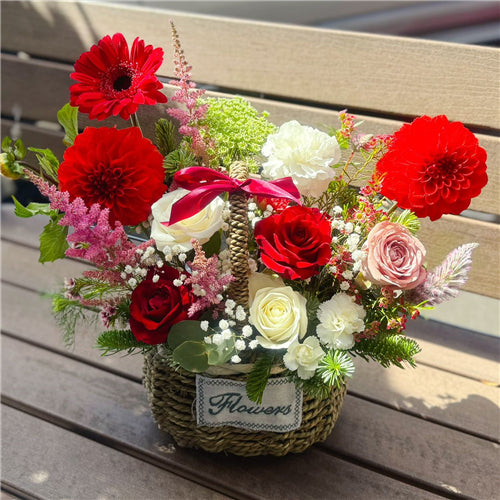 Flower Basket - Christmas Style