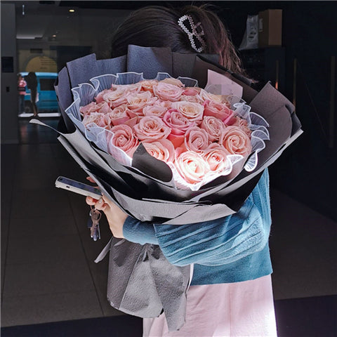 33 Ecuadorian Pink Roses Bouquet