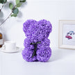 Rose Bear Purple (25cmH)