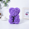 Rose Bear Purple (25cmH)