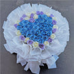 ❤Heart Shape Rose Bouquet (Blue/White/Purple)