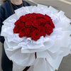 24 Red Roses (White Style)