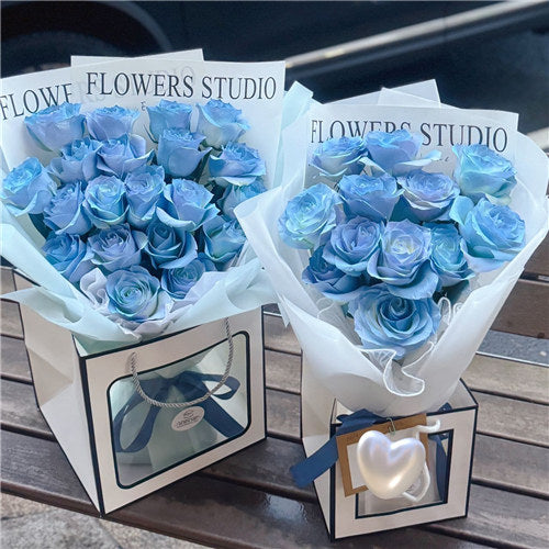 20 Ice Blue Roses