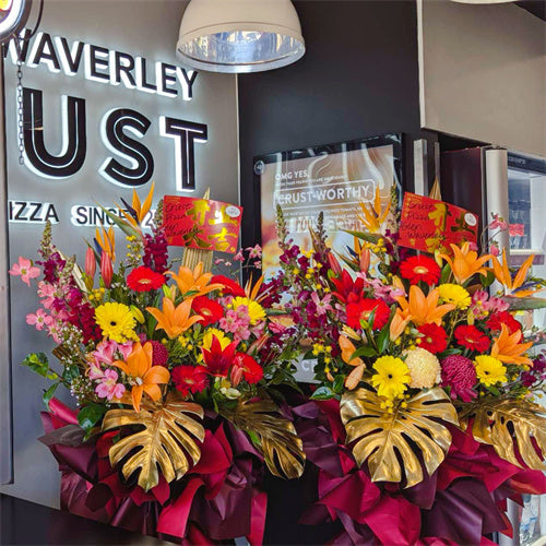 Business Opening Flowers & Balloon Garland Package #1 墨尔本开业花篮&气球布置套餐#1