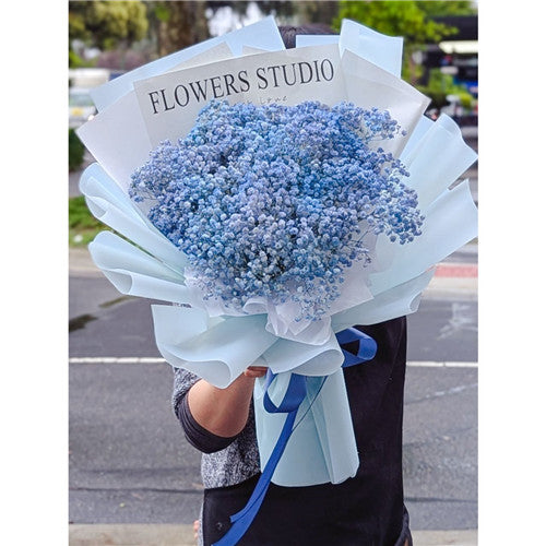 Ice Blue Gypsophila Bouquet