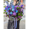 Flower Bakset - Large Blue & Purple (Florist Choice)