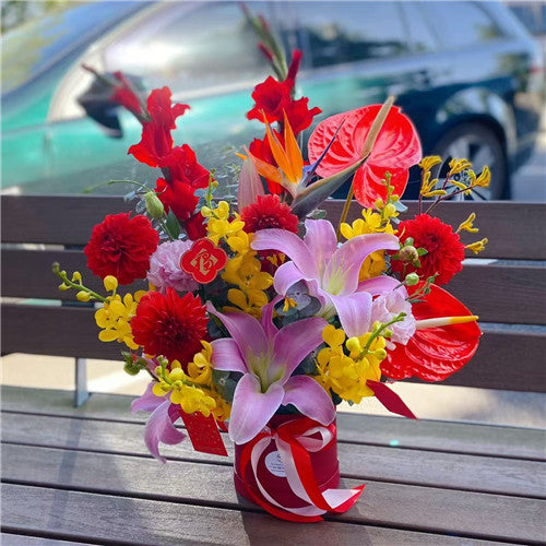 Festival Floral Hatbox - Style 1