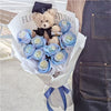 Graduation Teddy & Rose Bouquet #Blue
