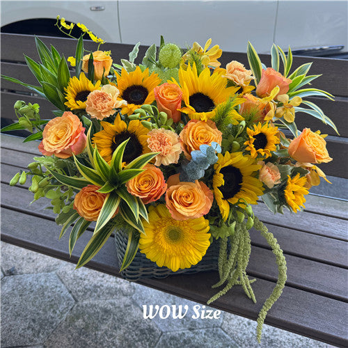 Cheerful Flower Bakset