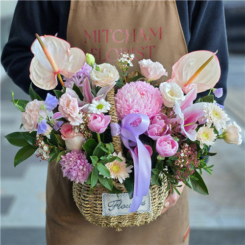 Florist Choice Basket Arrangement - Set your Budget & Colour