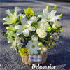 White Flower Bakset