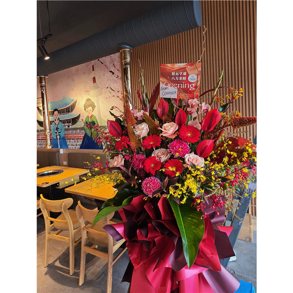 Business Opening Flowers - Modern Style 14 墨尔本开业花篮现代风开业三脚架1.9米