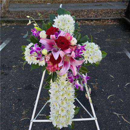 Funeral Crosses #1 65cm 丨Funeral Flowers delivery Melbourne