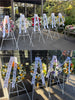 Funeral Heart Wreath #30 30cm/65cm Blue Style丨Funeral Flowers delivery Melbourne