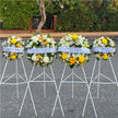 Funeral Wreath #13 White & Blue (Iris)丨Funeral Flowers delivery Melbourne