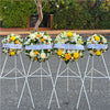 Funeral Wreath #13 White & Blue (Iris)丨Funeral Flowers delivery Melbourne