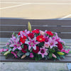 Funeral Casket Spray Flowers #13 80-120cm Red & Pink 丨Funeral Flowers delivery Melbourne