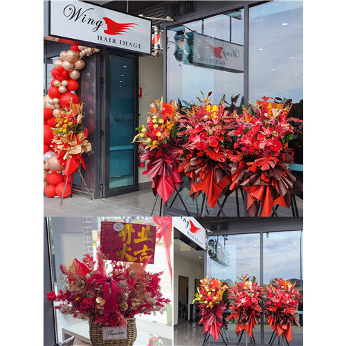 Business Opening Flowers - Modern Style 5 墨尔本开业花篮现代风开业三脚架1.75米