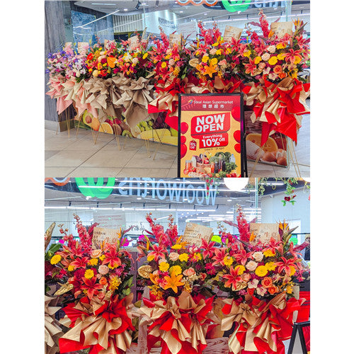 Business Opening Flowers - Modern Style 5 墨尔本开业花篮现代风开业三脚架1.75米
