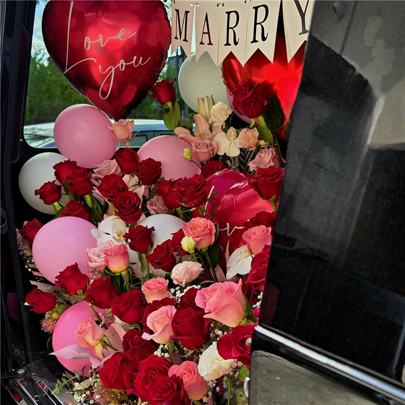 Romantic Car Boot Flowers #9 For XLarge car boot