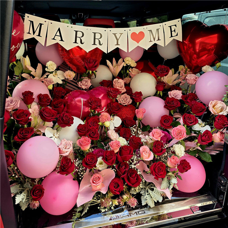 Romantic Car Boot Flowers #9 For XLarge car boot