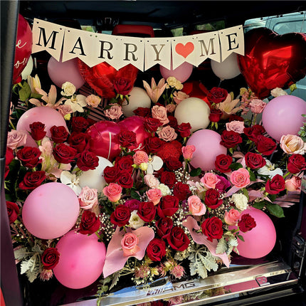 Romantic Car Boot Flowers #9 For XLarge car boot