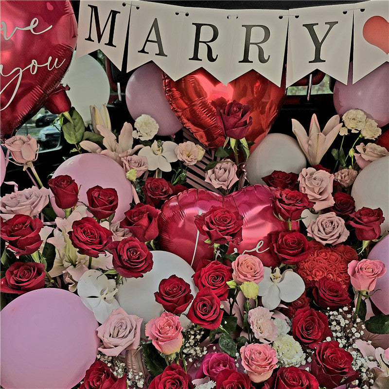 Romantic Car Boot Flowers #9 For XLarge car boot