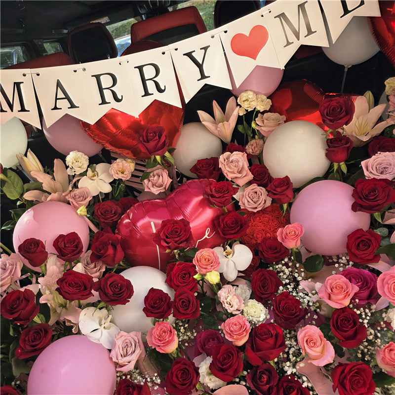 Romantic Car Boot Flowers #9 For XLarge car boot