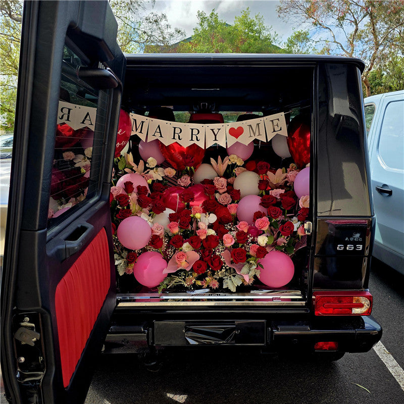 Romantic Car Boot Flowers #9 For XLarge car boot