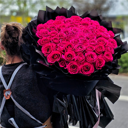 52 Pink Floyd Roses Bouquet (Pre-order ONLY)