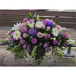 Funeral Casket Spray Flowers #15 80-120cm Purple Style丨Funeral Flowers delivery Melbourne（副本）