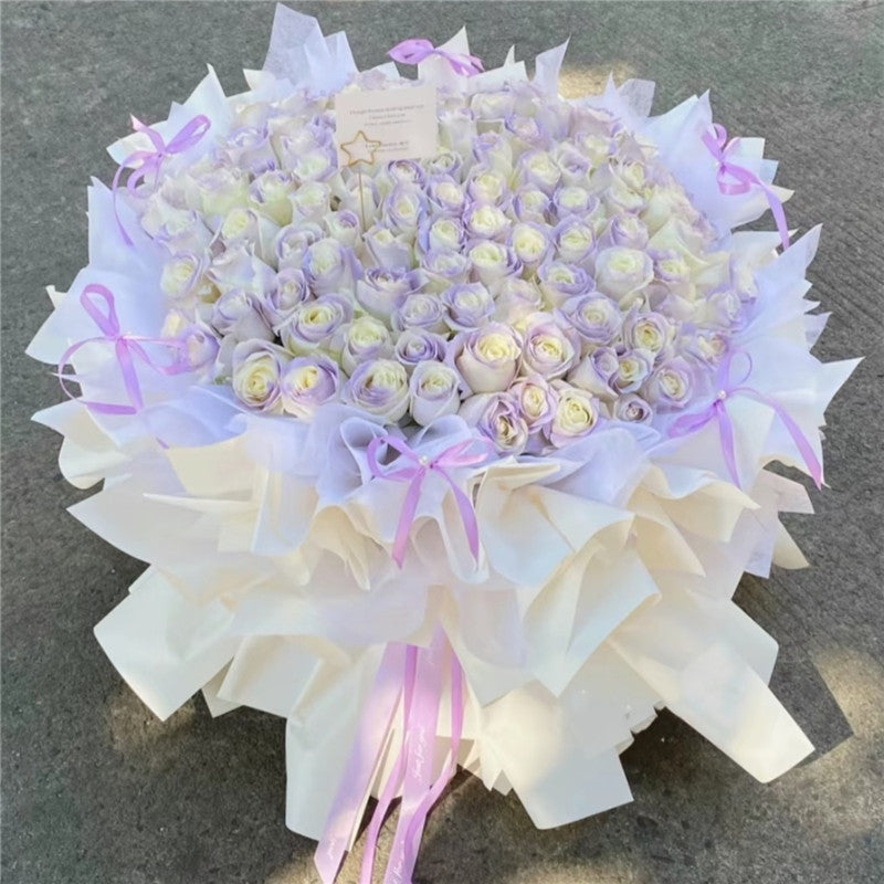 99 Misty Purple Roses