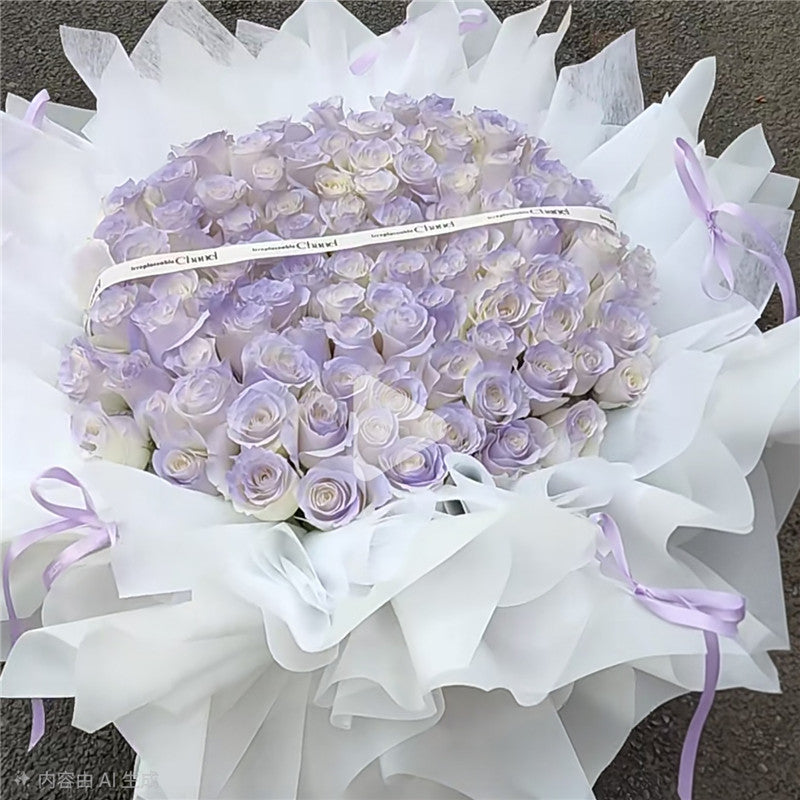 99 Misty Purple Roses