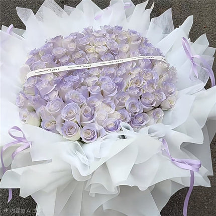 99 Misty Purple Roses