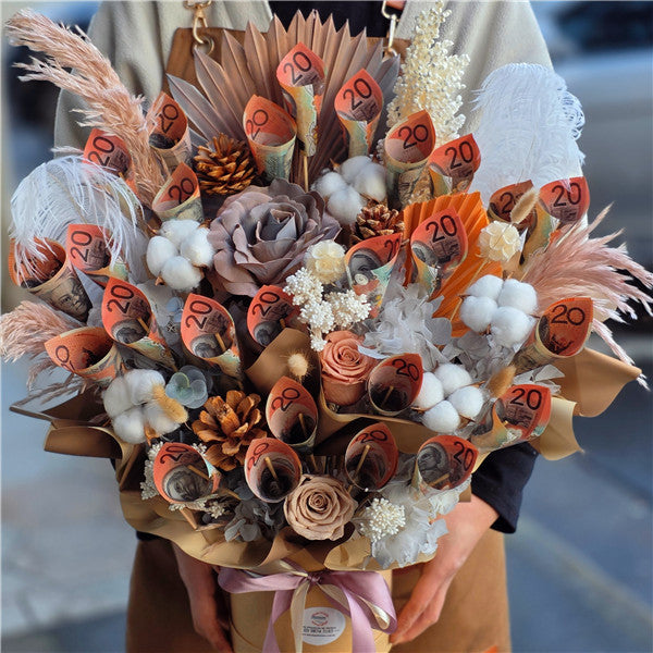 $20 AUD Style #8丨Contact us directly for quote丨Cash Flowers丨Money Flowers丨澳币现金花