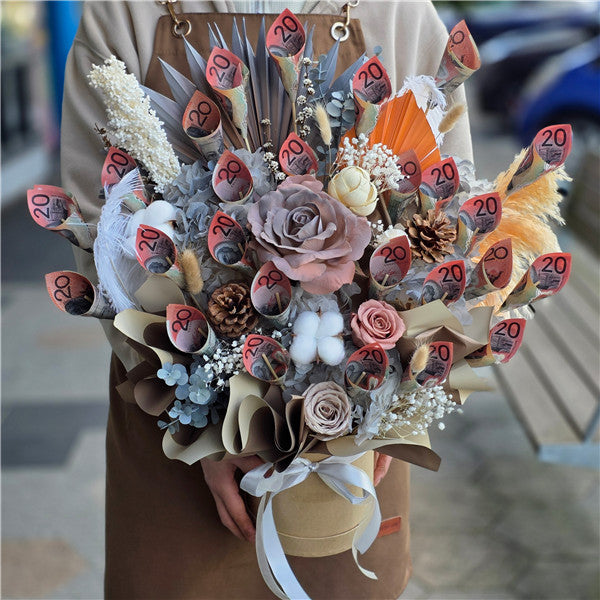 $20 AUD Style #8丨Contact us directly for quote丨Cash Flowers丨Money Flowers丨澳币现金花