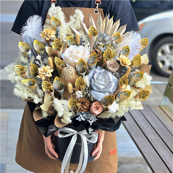 $50 AUD Style #1丨Contact us directly for quote丨Cash Flowers丨Money Flowers丨澳币现金花