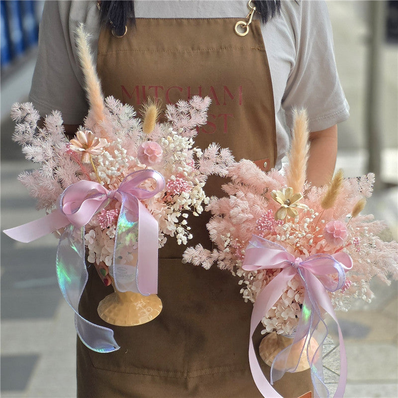 Pink Everlasting Preserved Flower Bouquet In IceCream Cup丨Preserved Flowers丨Dry Flowers Melbourne