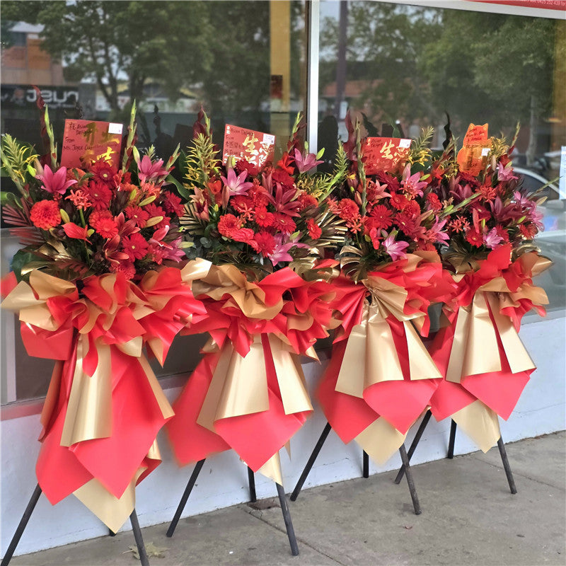 Business Opening Flowers - Modern Style 22 墨尔本开业花篮现代风开业三脚架1.7米