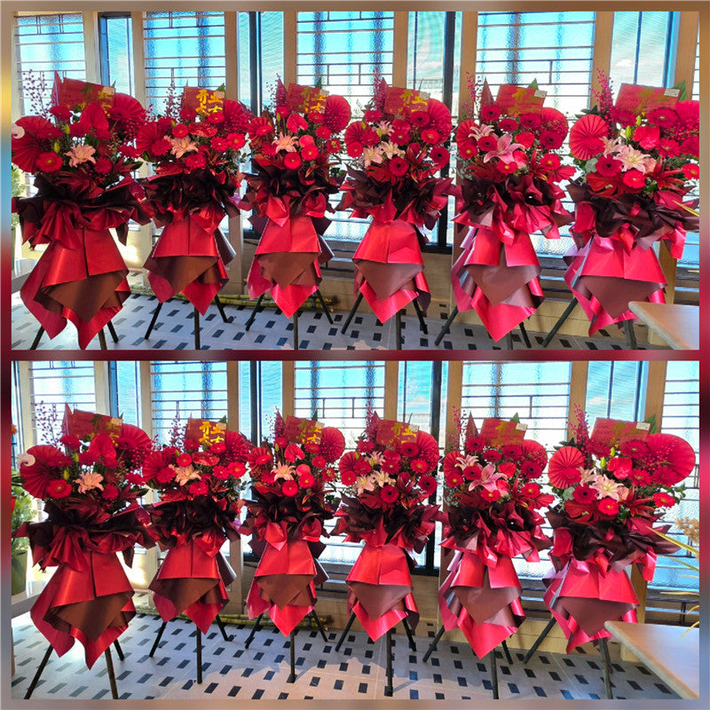 Business Opening Flowers - Modern Style #25 (Economical) 墨尔本开业花篮现代风开业三脚架1.6米经济款