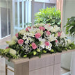 Funeral Casket Spray Flowers #8 80-120cm Pastel Pink & White丨Funeral Flowers delivery Melbourne